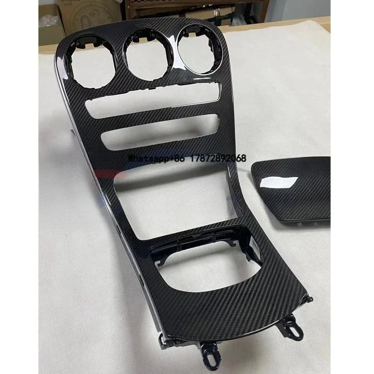 

For W205 Without Clock Carbon Fiber Instrument Panel Interior Automotive Interior Trim Replacement Dash