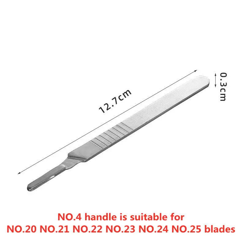 Imagem -02 - Lâminas Cirúrgicas Médicas Estéreis para Cortar Telefone Reparo Pcb Faça Você Mesmo Escultura Animal Sobrancelha Faca de Bisturi No.20-no.25 20100 Pcs