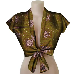 T-shirt corta africana donna Top WYB508