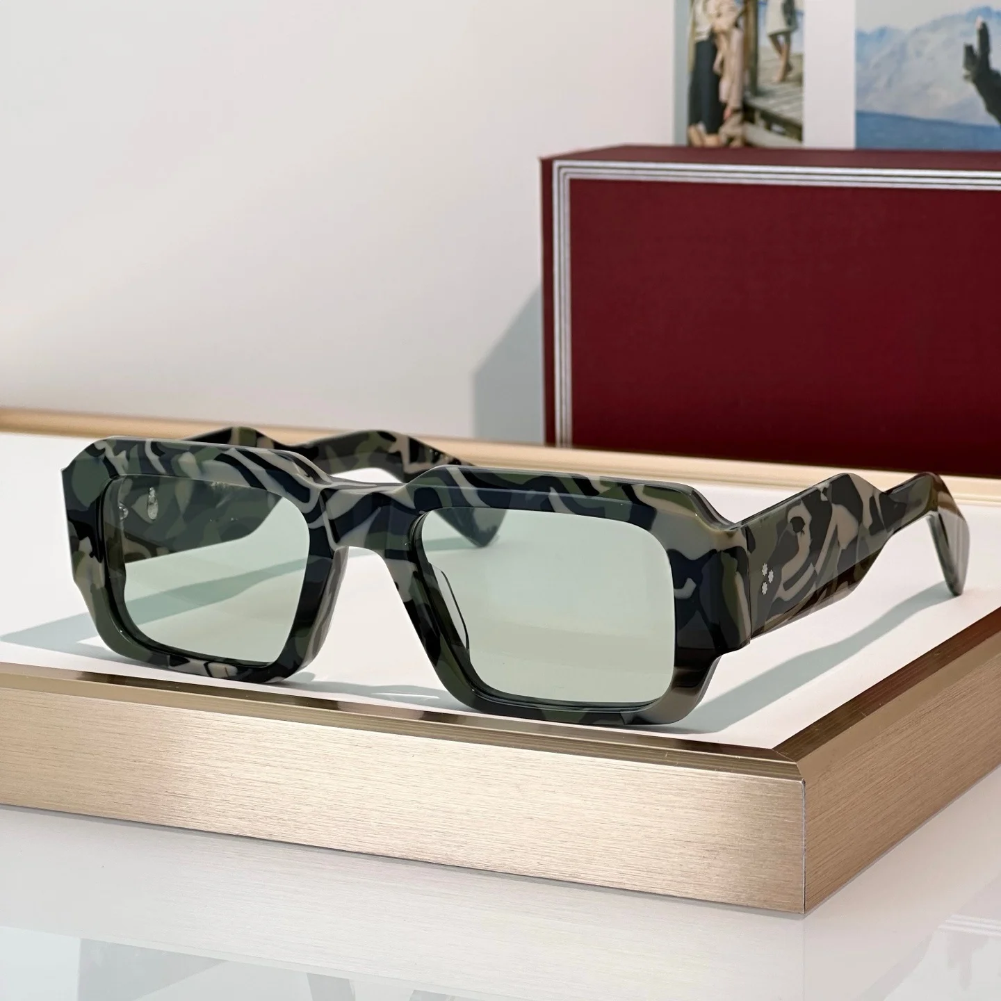 MIGLIA SIZE 53-22 Top Quality Sunglasses for Men and Women Classic Punk Luxury Acetate Titanium Designer Sunglasses Frames