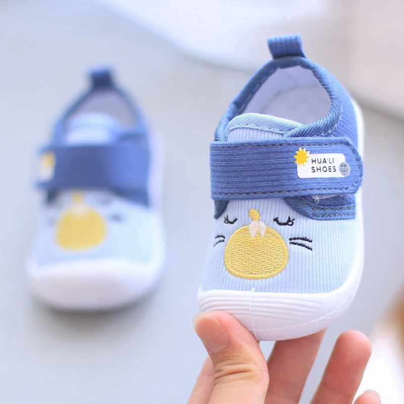 Baby Boy Shoes With Sound 2023 Fall Toddler Girl Cute Cartoon Walking Shoe Soft Bottom Low-top Sneakers Casual and Comfortable