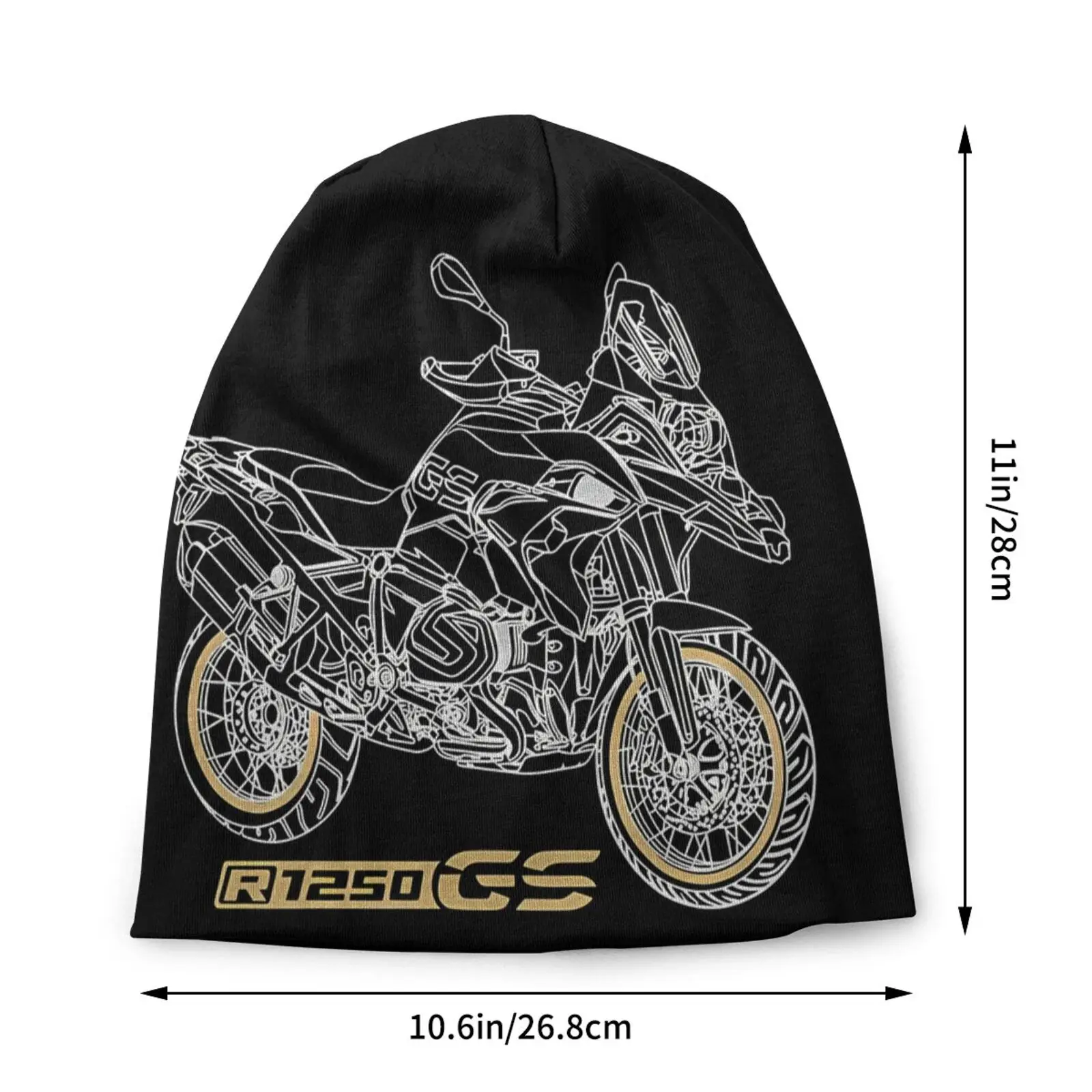 Bonnet Hats Motorcycle Cartoon Men Women's GS 1250 R 1250 GS Black Thin Cap Hip Hop Skullies Beanies Caps