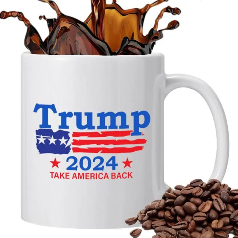 

Кружка с изображением Трампа, модель 350 дюйма, стеклянная кружка 2024, забавная кружка для кофе для семьи, друзей, керамические кофейные чашки, питьевые аксессуары