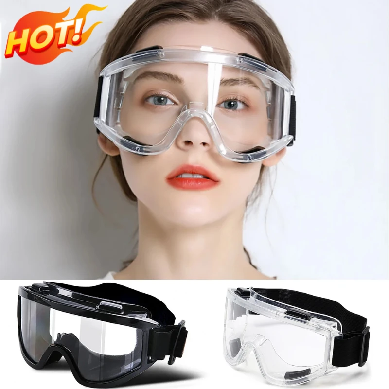 Hot Sale Protection Safety Goggle Anti Splash Dust Proof Lab Work Eyewear Industrial Research Safety Glasses Clear Lens