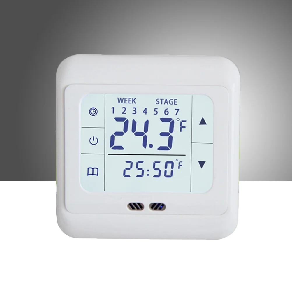 

Intelligent Digital Thermoregulator with Large LCD Display Heating Thermostat for Floor Heating System Programmable Temperature