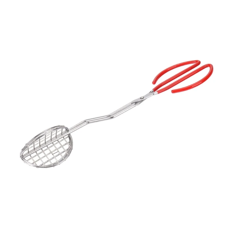 Homes Kitchen Tacos Shell Shapeing Tongs Thép không gỉ thực tế Tay cầm dài để chế tạo vỏ