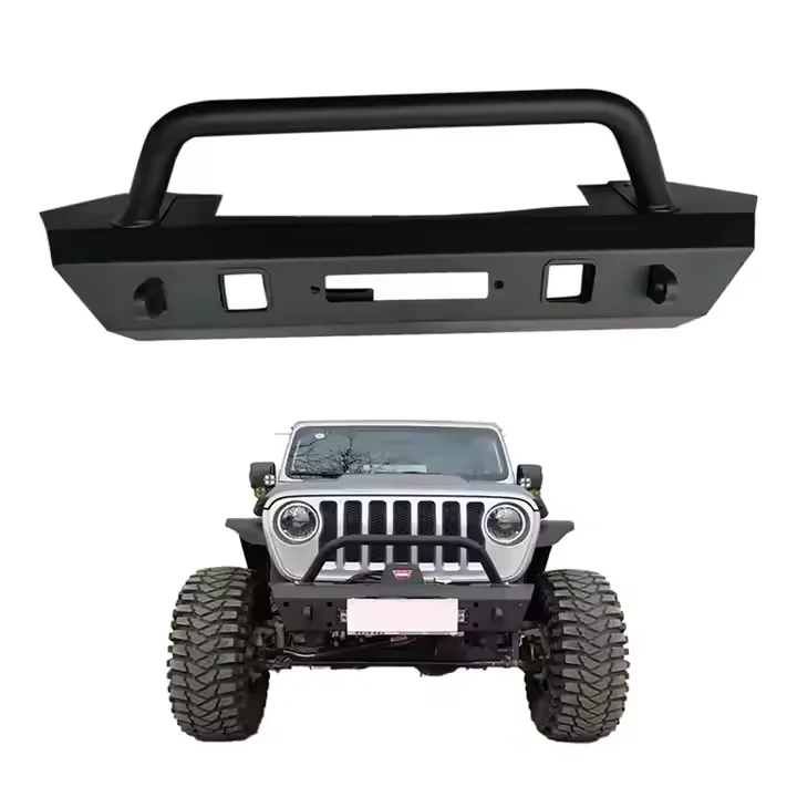 

MusixiA Steel Aluminum Off Road Sports Bumper Front Bumper Without Light for Wrangle JK /JL/JTcustom