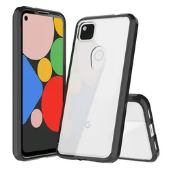 Hybrid Shockproof Cover Air Cushion TPU/PC Case For Google Pixel 4A 5G Funda Capa With Acrylic Crystal Clear Hard Back Shell