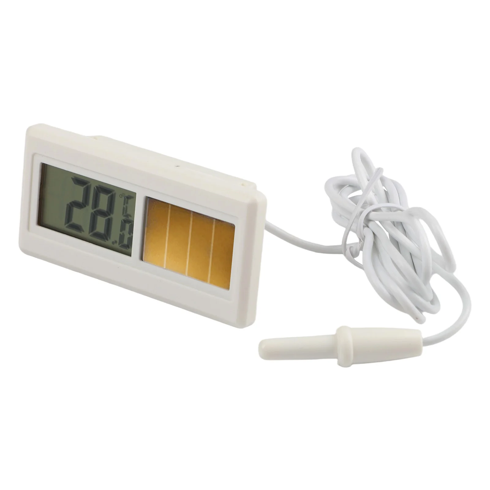 Mini Thermometer 66*32*12mm Digital LCD Thermometer Household Applications LCD Display Solar Powered For Home Use