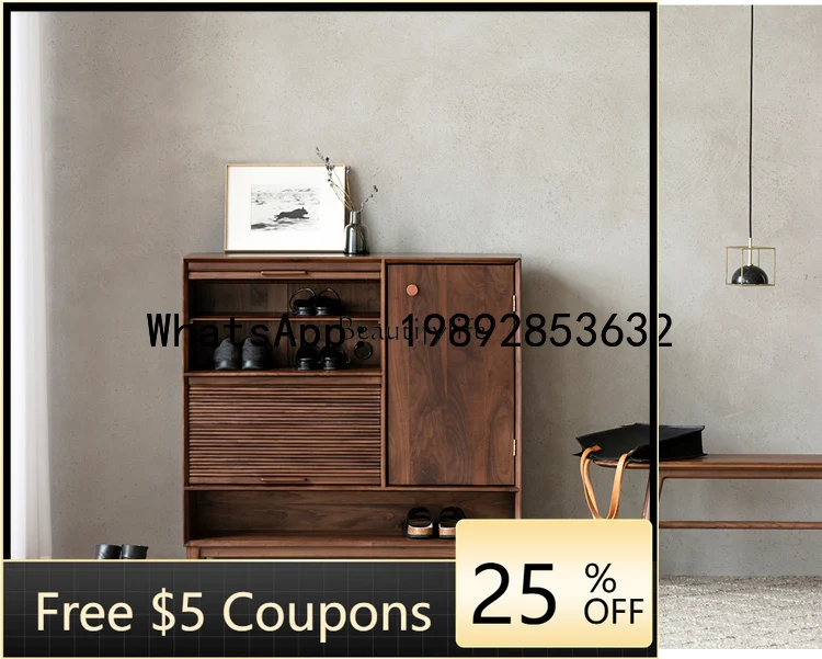 

Тумба для обуви из массива дерева GZ, полностью из натурального дерева, для дома, с дверцей.