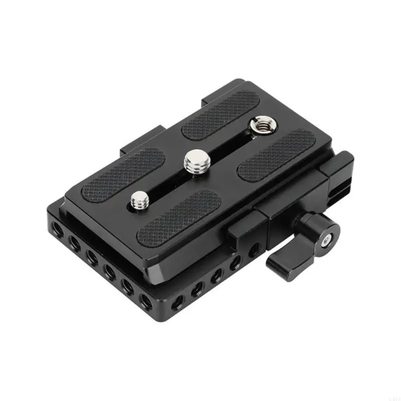 L41Fクイックリリースプレートクランプベースカメラの複数の取り付けオプションを黒く