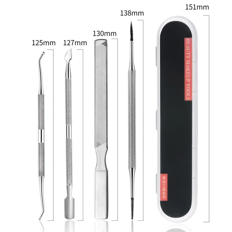 4pcs/set Professional Ingrown Toenails Correction Lifter File Paronychia Toe Nail Care Manicure Pedicure Clean Foot Care Tool