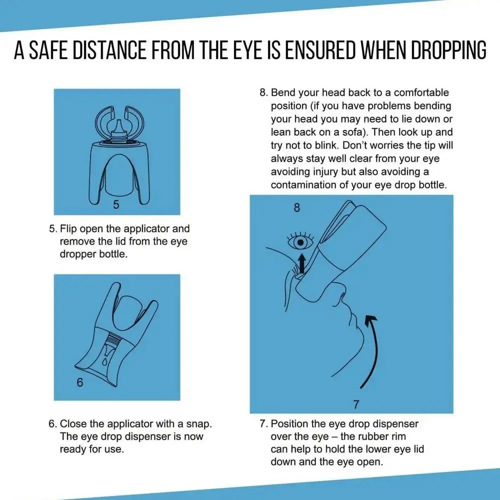 جديد قطرات العين حامل قطرات العين زجاجة مساعد المراهم العين قطرات حامل جهاز قطرة العين دليل المعونة مساعدة قضيب أداة العناية بالعين
