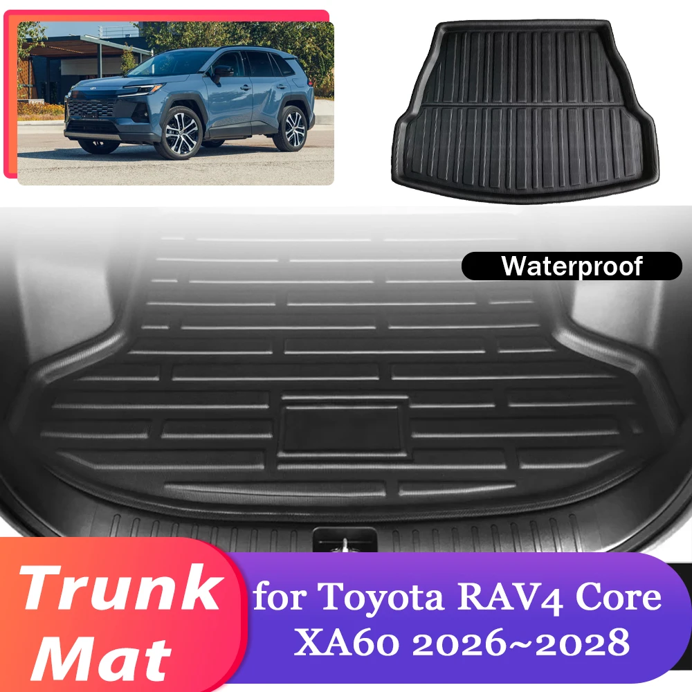 

Коврик в багажник для Toyota RAV4 Core XA60 GR Sport 2026~2028, водонепроницаемый, для перевозки грузов, защитный коврик-вкладыш, аксессуар