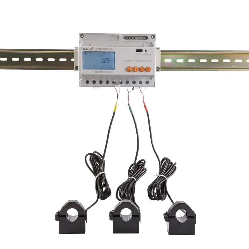 Acrel ADL3000 Bidirectional Din Rail 3 Phase Solar Power Meter Rs485 Modbus-RTU Pairing Solis Inverter Zero Export Device