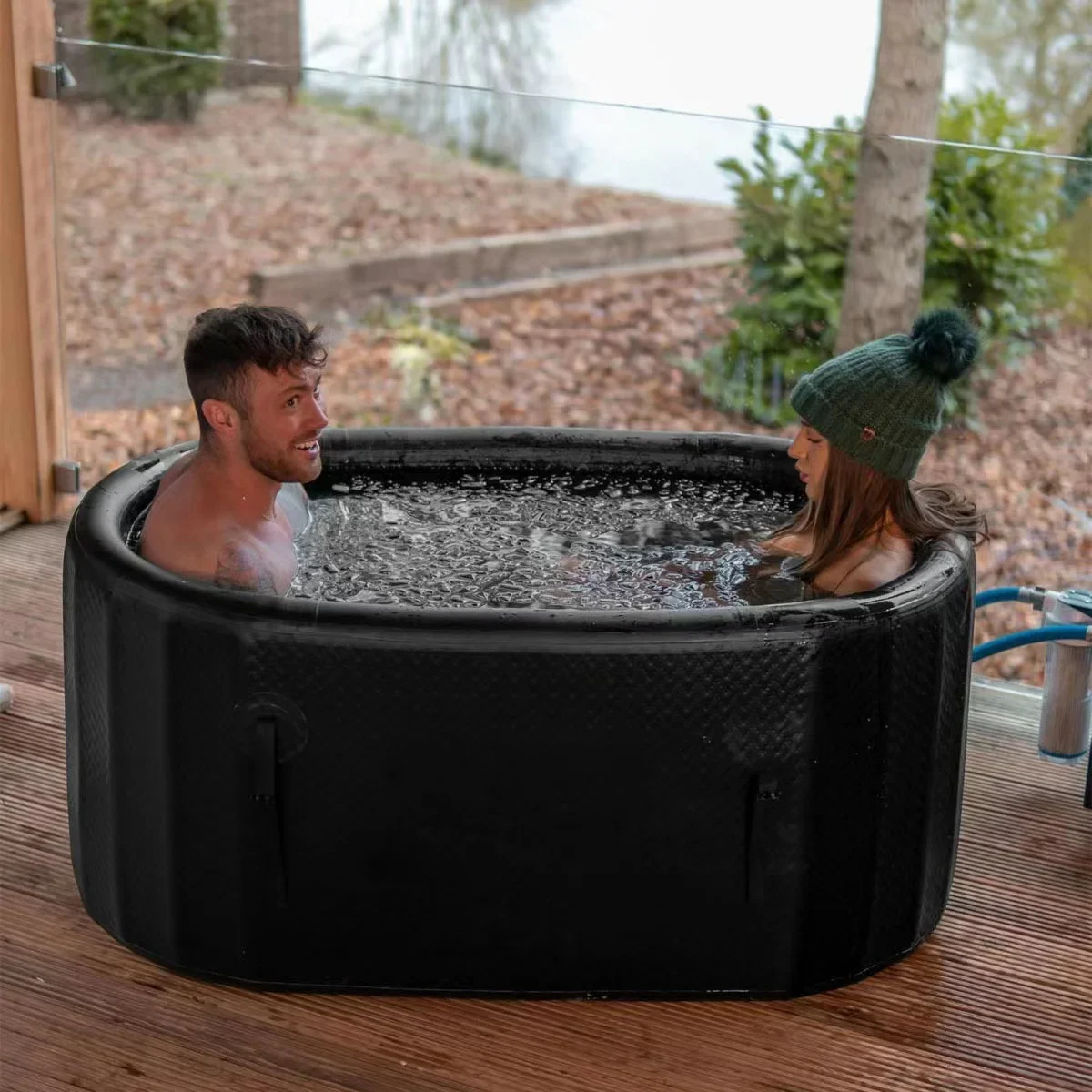 

Ice Bath Tub Cold Plunge with Cover Cold Water Plunge Tub -Insulated Ice Bath Cold Plunge Tub Outdoor, Portable Ice Bath Pod