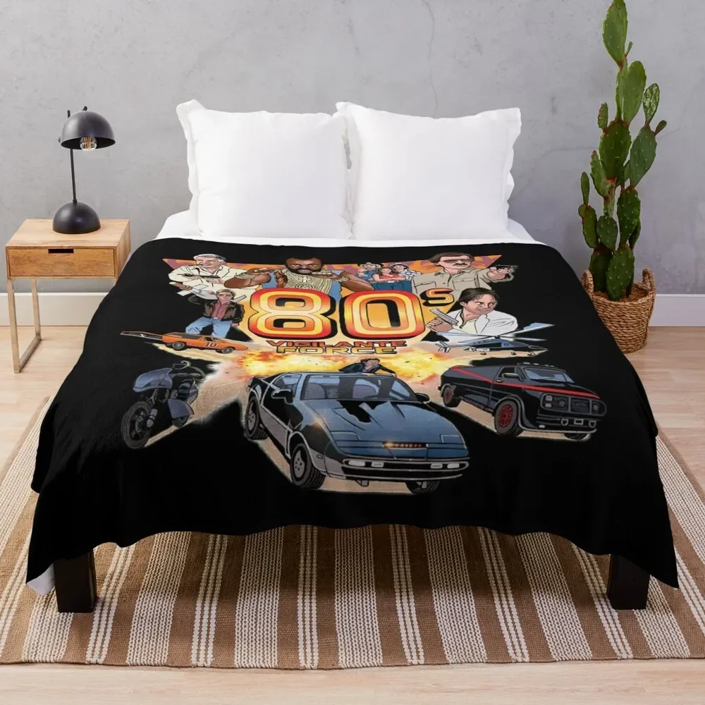 

80_s Vigilante Force Classic Throw Blanket Blankets Sofas Of Decoration christmas decoration Soft Plush Plaid Blankets