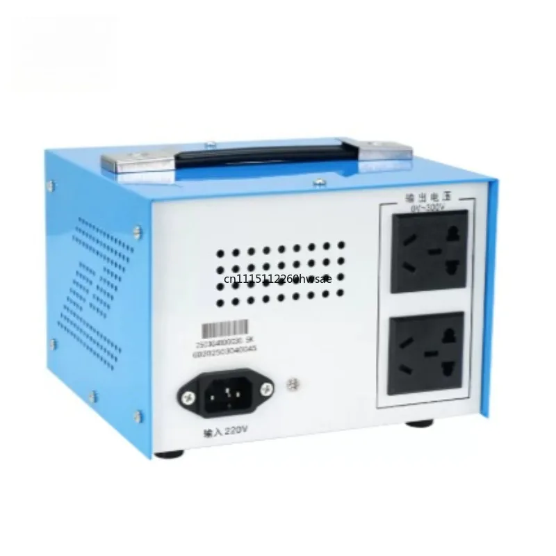 2KW Single Phase 220V AC Voltage Regulator, Household Mini High Power Adjustable Autotransformer Variac Variable Power Supply