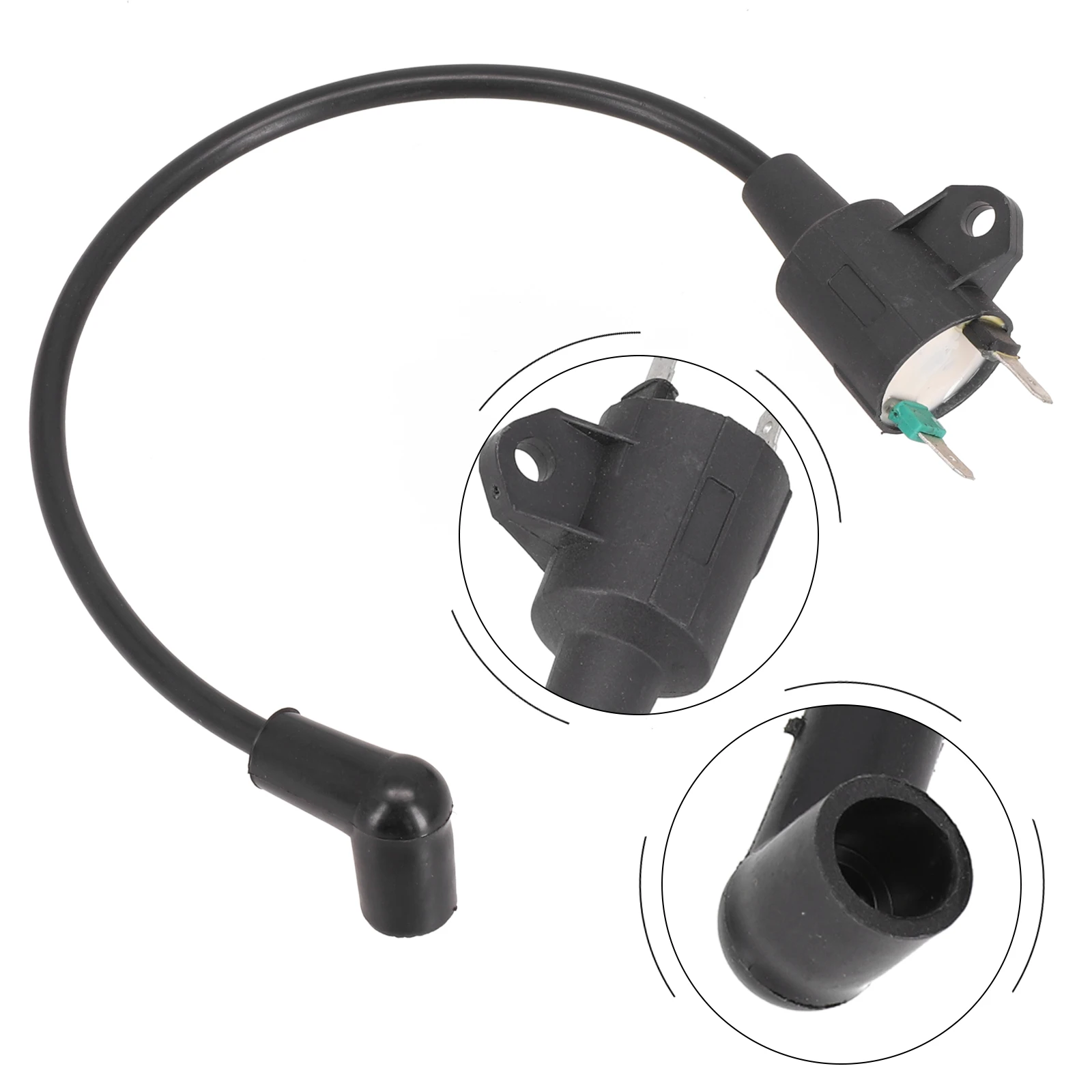 Ignition Coil Rubber Gasoline Generator Ignition Coil Ignition Coil 145F 650 ET950 Black Efficient Ignition System