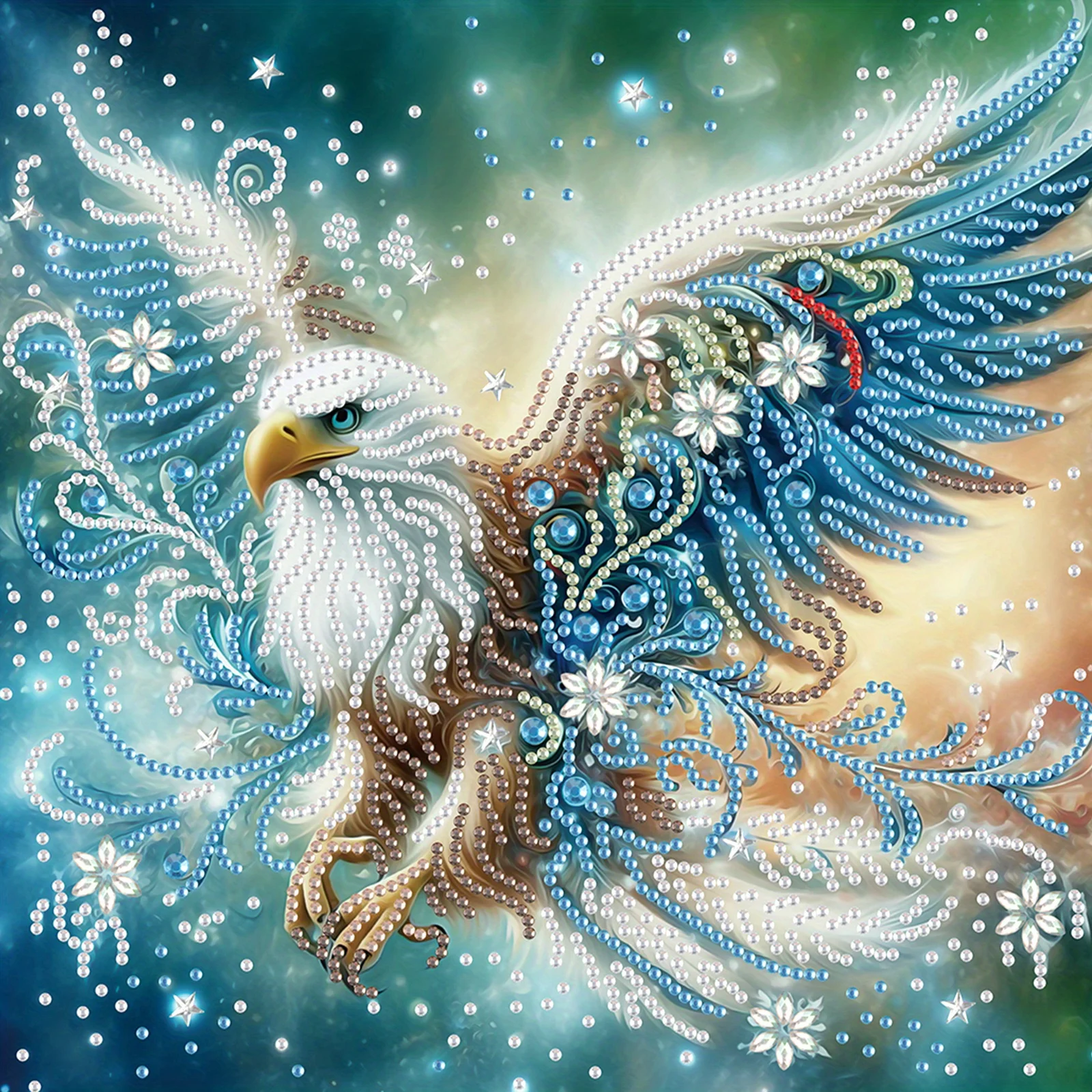 DIY Soaring Eagle 5D Special Shape Diamond Art Kits for Begi