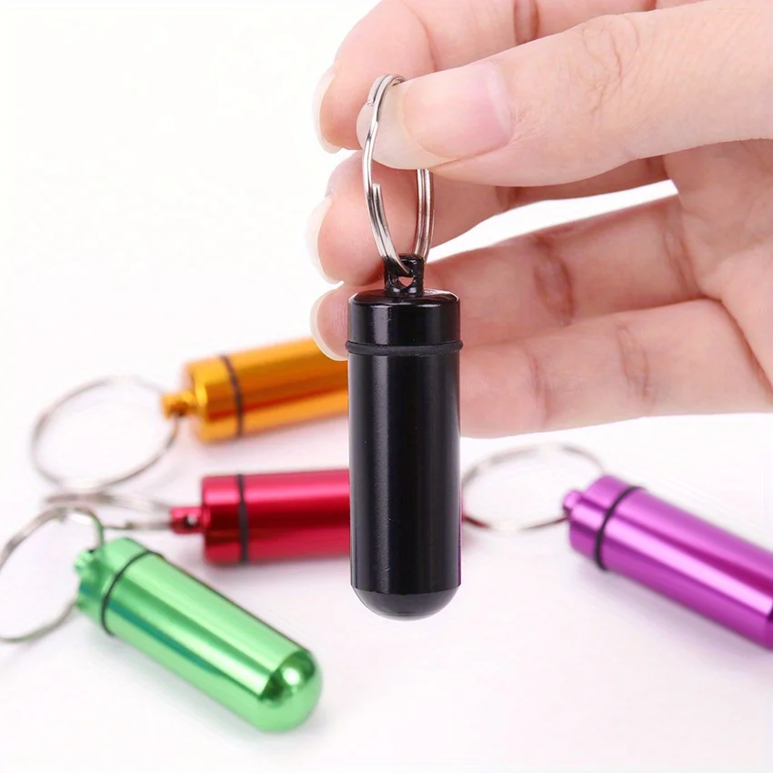 3 pcs Random color portable storage box, mini key pendant storage box suitable for hunting, fishing, camping, exploration