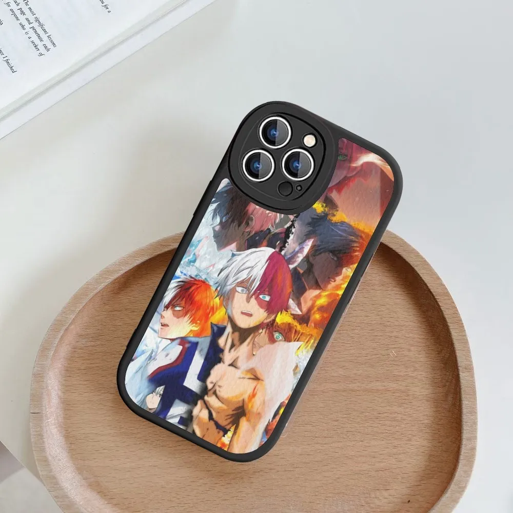 My Hero Academia Shoto Todoroki Phone Case Hard Leather For iPhone 16 15 14 13 12 Mini 11 14 Pro Max Xs X Xr 7 8 Plus Fundas