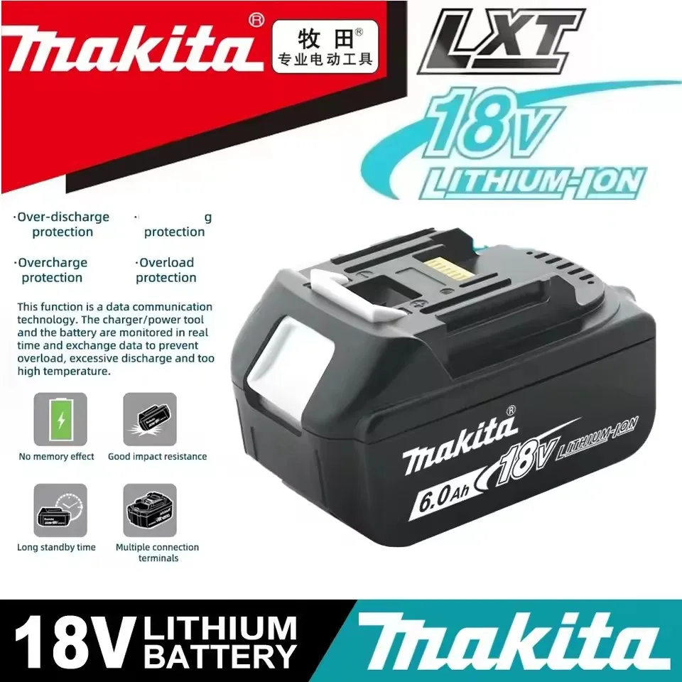 

100% original Makita 18V 6.0Ah Rechargeable Battery ,For Makita BL1830 BL1830B BL1840 BL1840B BL1850 BL1850B Power Tools Battery