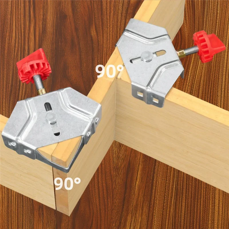 ABZV-Morsetti angolari per la lavorazione del legno Morsetto ad angolo retto da 90 gradi con ganascia oscillante regolabile per tubi metallici in legno e vetro