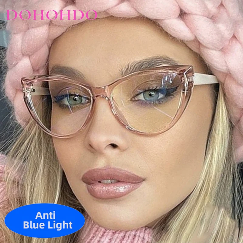 

Classic Sexy Cat Eye Women Anti-blue Light Retro Glasses Frame Luxury Brand Optical Glasses For Computer Gaming Office Work Очки