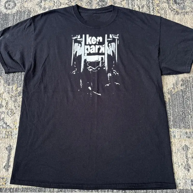 Ken Park DIY Screen Print shirt, XL Gildan thrifted, Larry Clark Harmony Korine