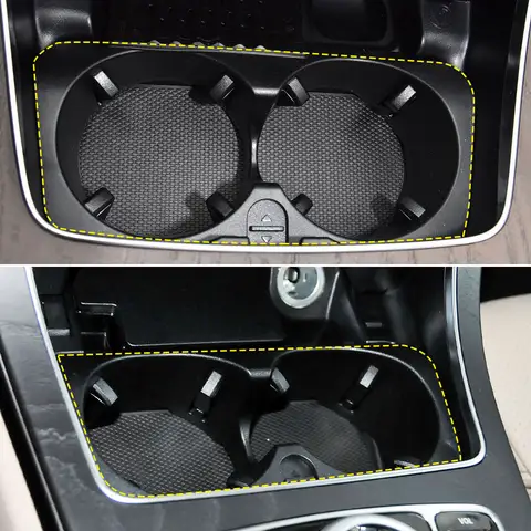 메르세데스 벤츠 C E GLC V 클래스 W205, W253, W213, W447, C180, C200, E260, GLC300, V260, 비토용, 자동차 입력 콘솔 삽입 음료 컵 거치대