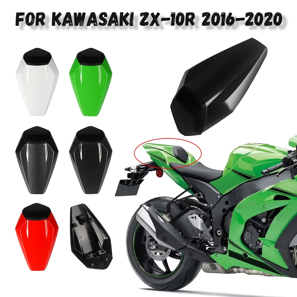 Fit For Kawasaki Ninja ZX10R 2016-2020 Motorcycle Rear Seat Cover Cowl Fairing Passenger Pillion Tail Back Cover