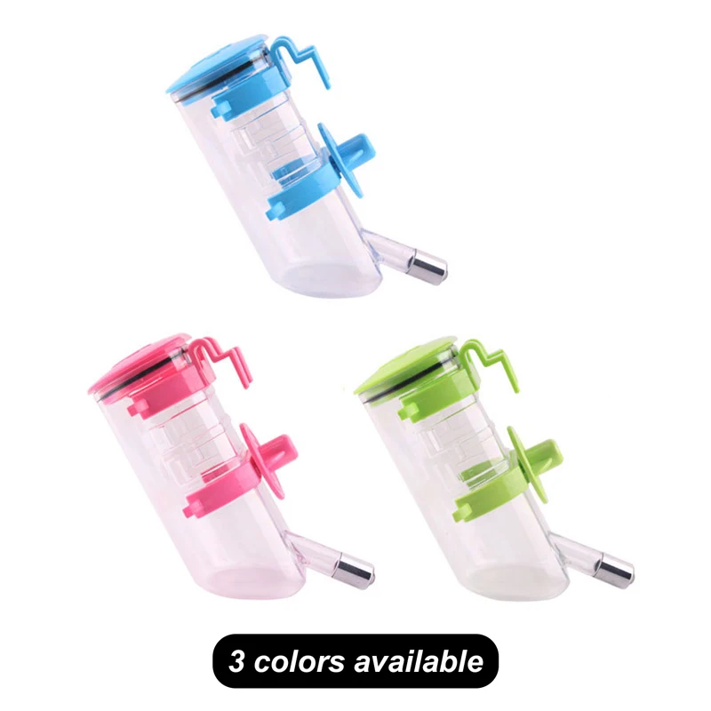 350/500 ML Plastic Rabbit Drinking Bottle Hamster Cage Water Bottle Dispenser For Bunny Guinea Pig Squirrel Small Pet Feeder