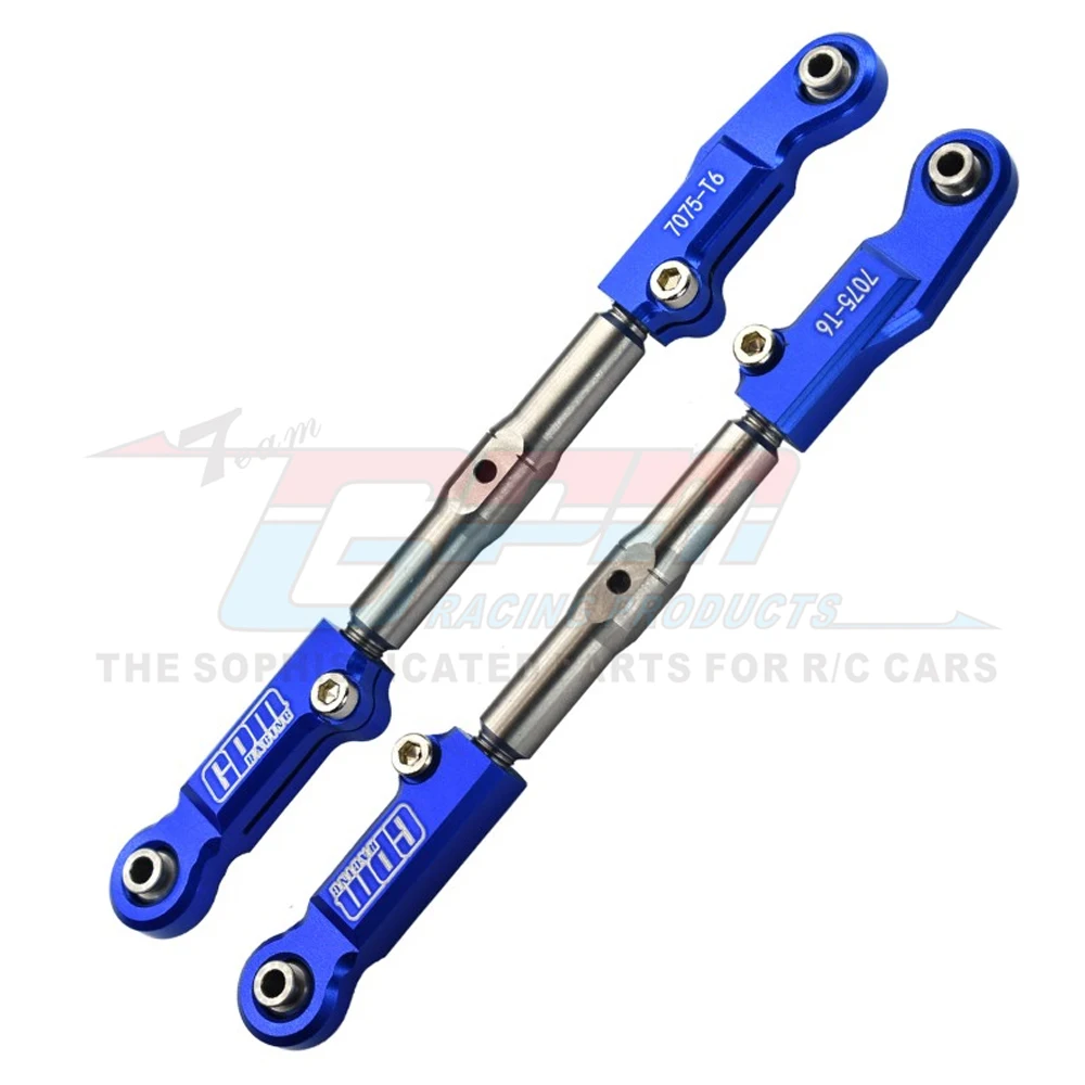 GPM Metal Aluminium Front Camber Links Steering Tie Rod 9549 for Traxxas 1/8 Sledge Monster Truck 95076-4 RC Car Upgrade Parts