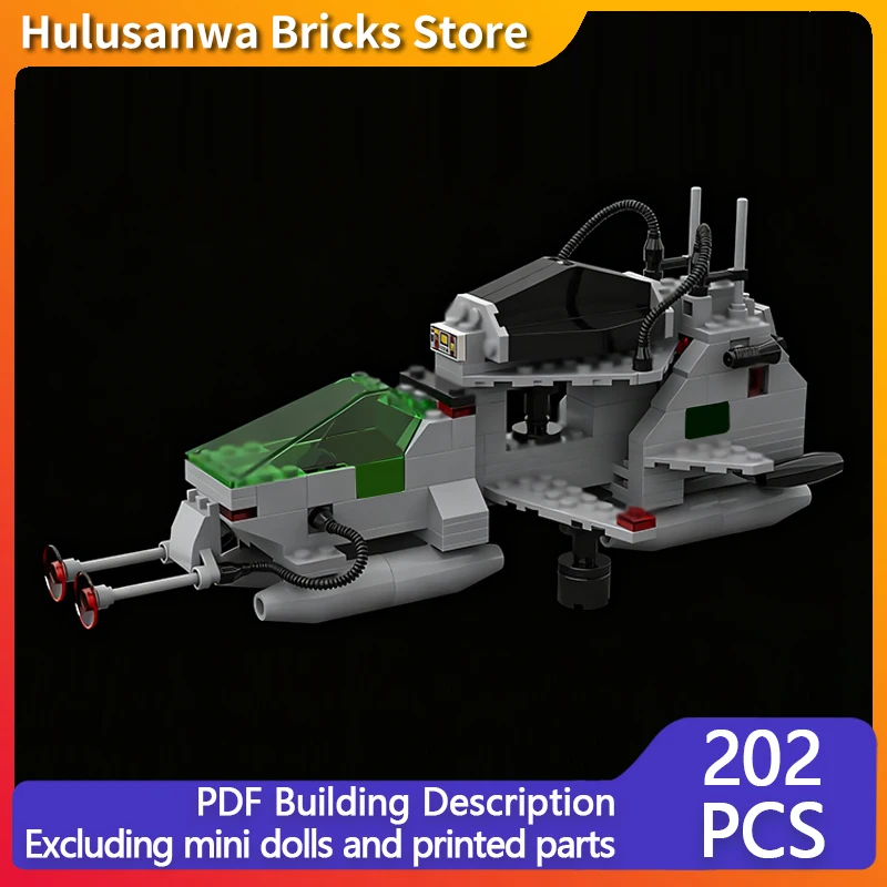 

Classic Vehicle Spaceship Model MOC Building Bricks War Equipment Modular Technology Gifts Holiday Assemble Children Toys Suit