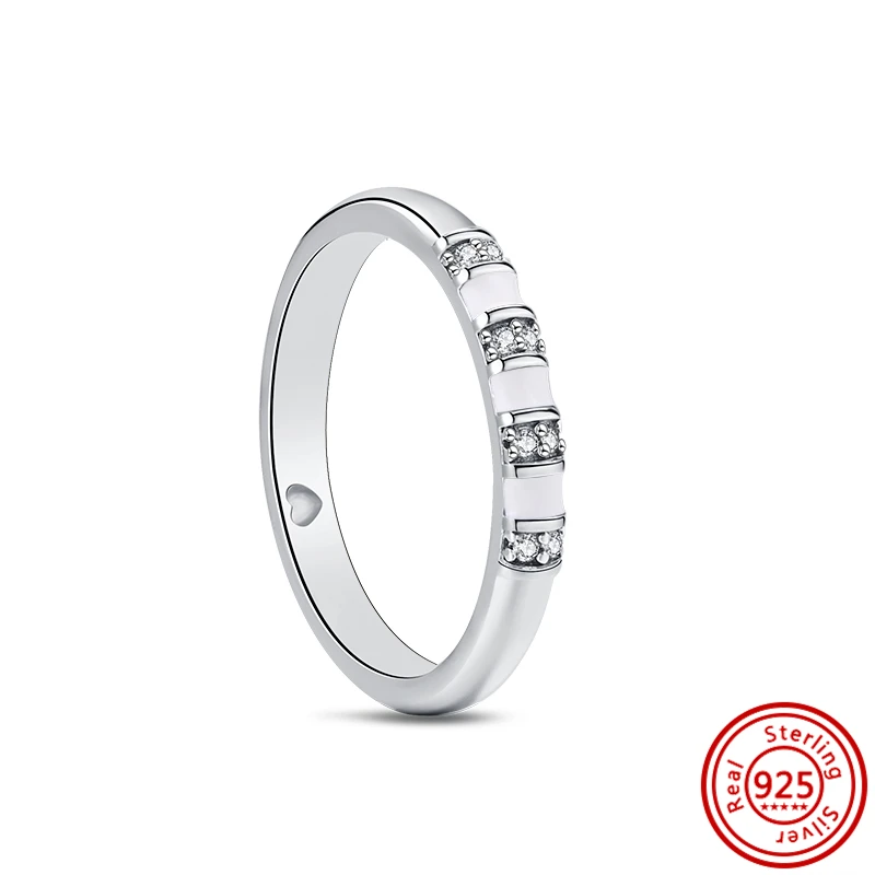 Neuer glänzender klassischer quadratischer Kronen-Herzring aus 925er Sterlingsilber, exquisiter Luxus-Charm-Schmuck, Überraschungsgeschenke für die Feiertage