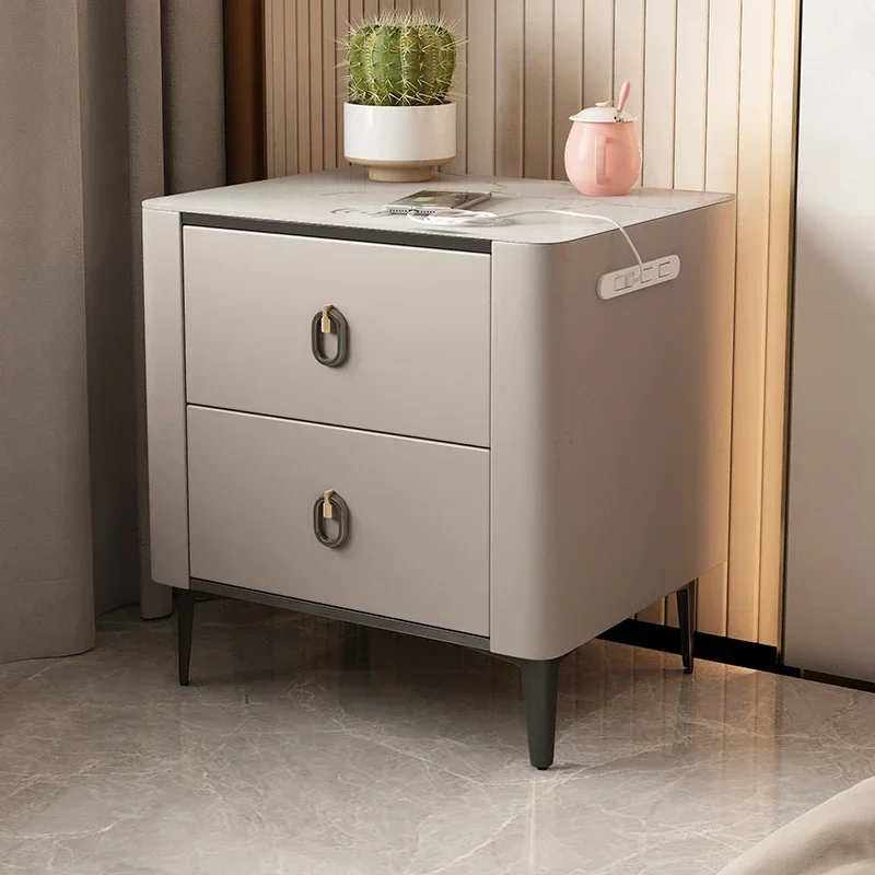 

Solid Wood Storage Nightstands Modern Unique Console Laden Bedside Nightstands Mesa Lateral Szafka Nocna Bed Room Furniture