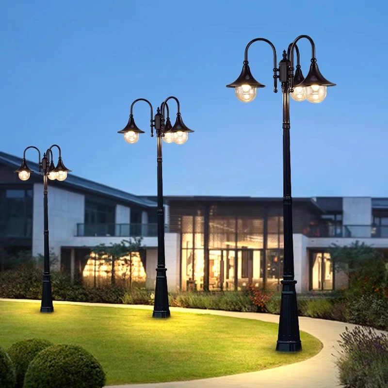 Imagem -04 - Outdoor Impermeável Led Street Light Garden Villa High Pole Lawn Light Lâmpada de Gramado ao ar Livre 85265v Alta Luz de Paisagem 3m