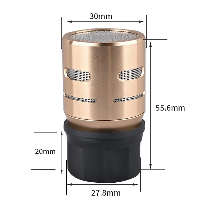 Microphone Capsule Mic Head For KTV Wireless Wired Microphones Replacement Mic Core High-Fidelity Voice Pickup Mic Parts Dynamic