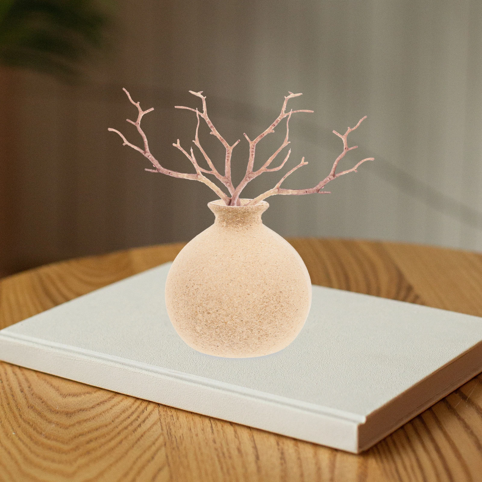 12 قطعة فروع مجففة وهمية فروع بلاستيكية إبداعية لديكور المزهرية DIY عقال المشاريع الحرفية ينبع شجرة اصطناعية