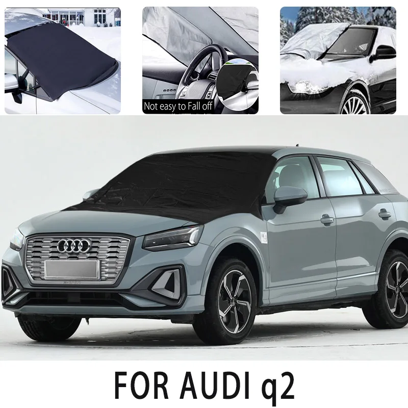 

Carsnow cover front cover for FOR AUDI q2 snowprotection heat insulation shade Sunscreen wind Frost prevention car accessories