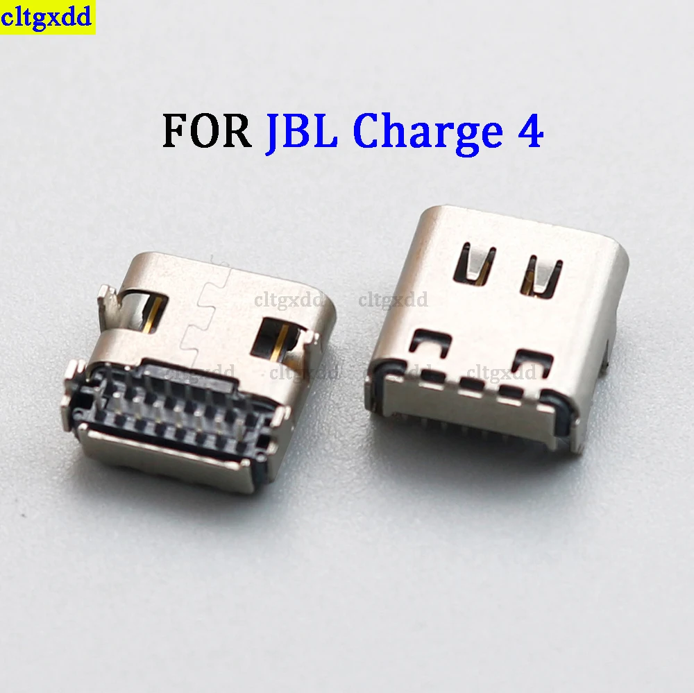 

cltgxdd 2piece is suitable for JBL Charge 4 USB C power charging socket 16 pin miniature Type-C USB connector port repair parts