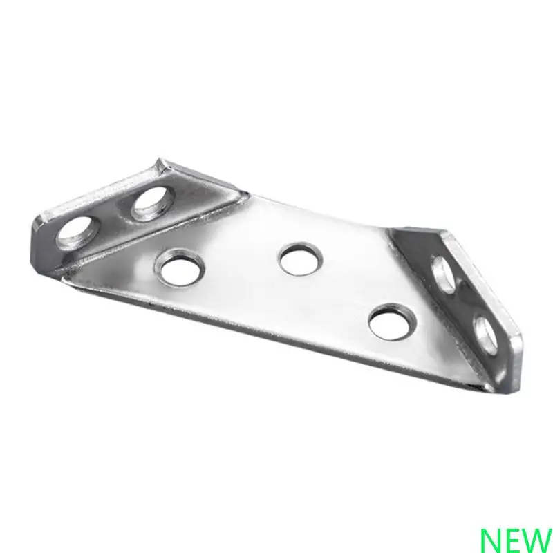 

100Pcs Furniture Corner Connector Stainless Steel Corner Bracket for Cabinet