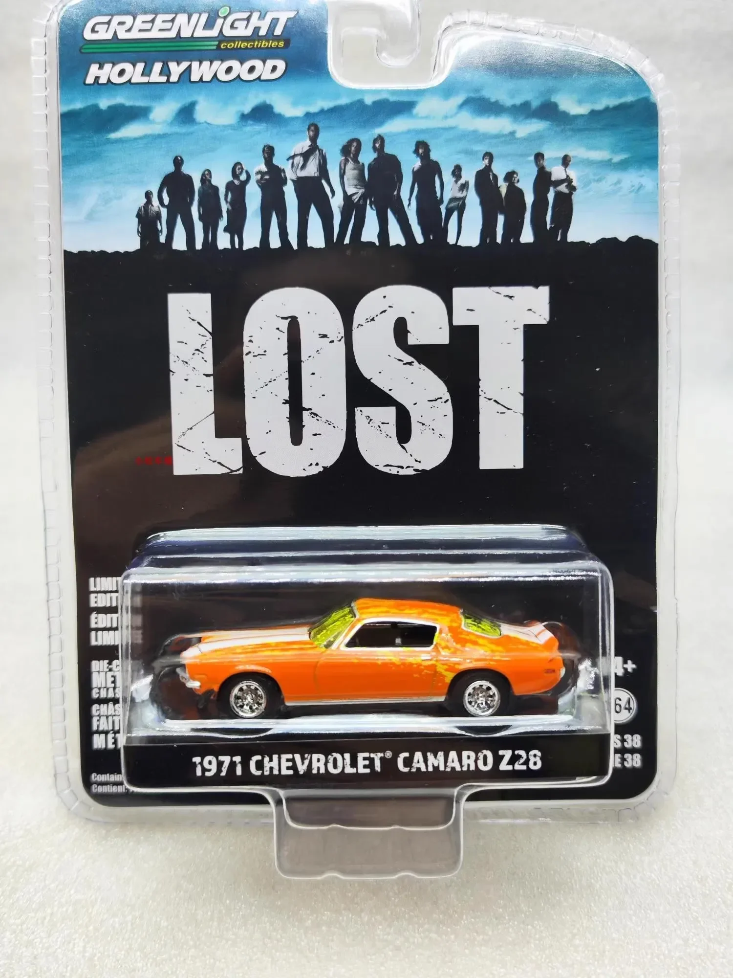 1:64 1971 Chevrolet Camaro Z28 pressofuso in lega di metallo modello di auto giocattoli per la collezione regalo