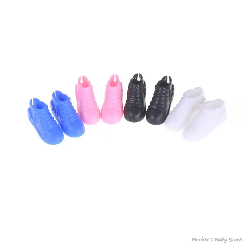 

4 Pairs/lot Sneakers Flat Shoes for Doll Toys Daily Wear Fashion Shoes for Doll Accessories Toys Children's Toy Gift