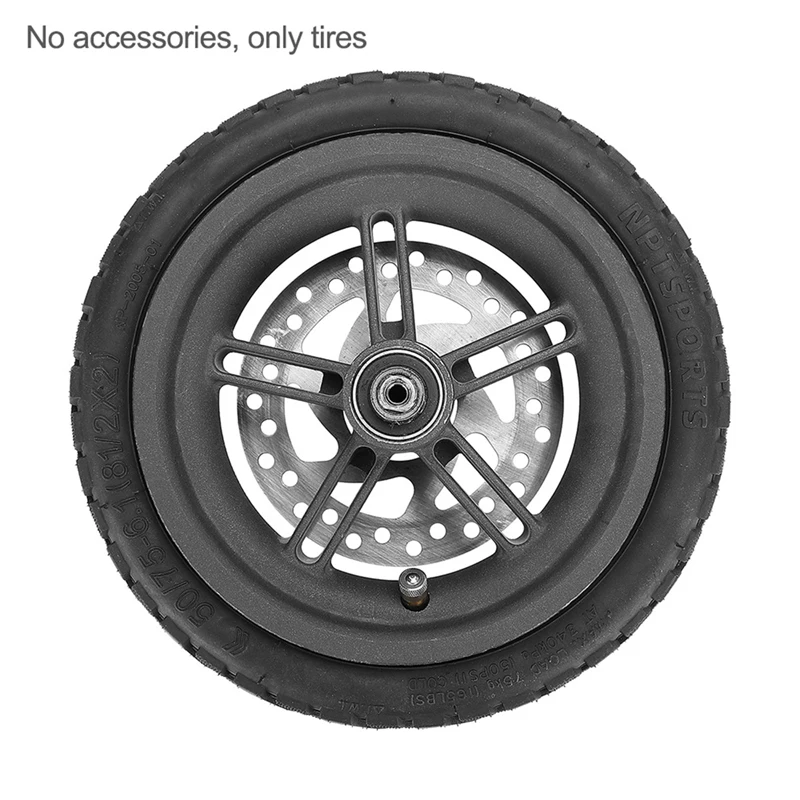 2X Electric Scooter Tire 8 1/2X2 Off Road Tubeless 50/75-6.1 Tyre Wheel For Xiaomi M365 DIY Accessories