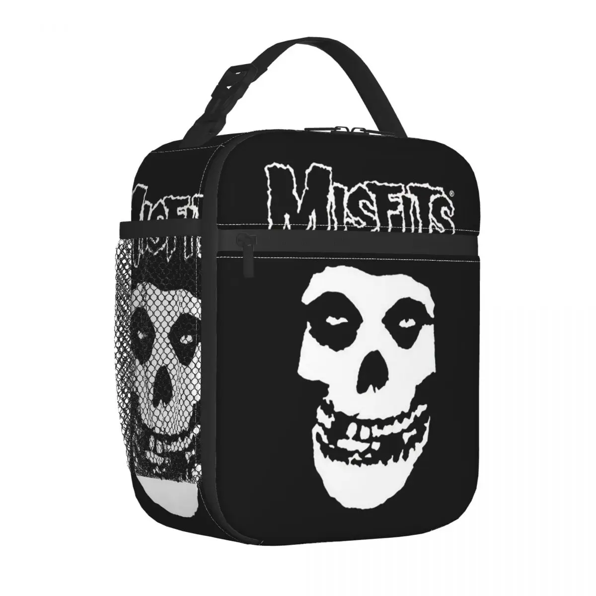 Misfits Skull Insulated Lunch Bags Thermal Meal Container Portable Tote Lunch Box Men Women Office Travel