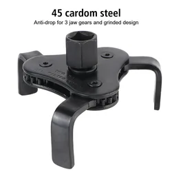 Oil Filter Wrench Tool Set With 3 Jaw Uninstall Removal Key From 2-1/2 Inch to 4.5 Inch Oil Filter Wrench