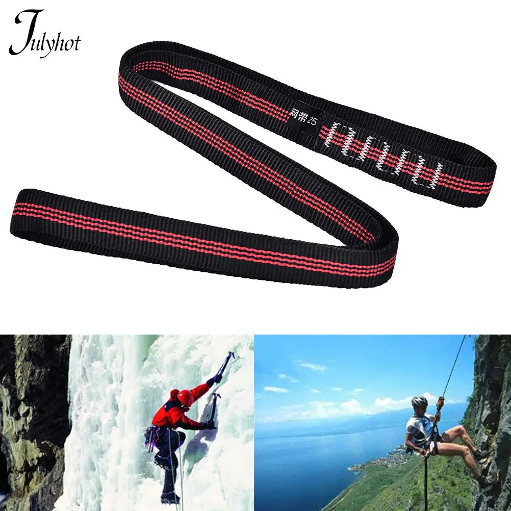 Professional Climbing Equipment 60cm Nylon Belt High Strength Wearable Belts Climbing Sling Outdoor Rock Protective Supplies