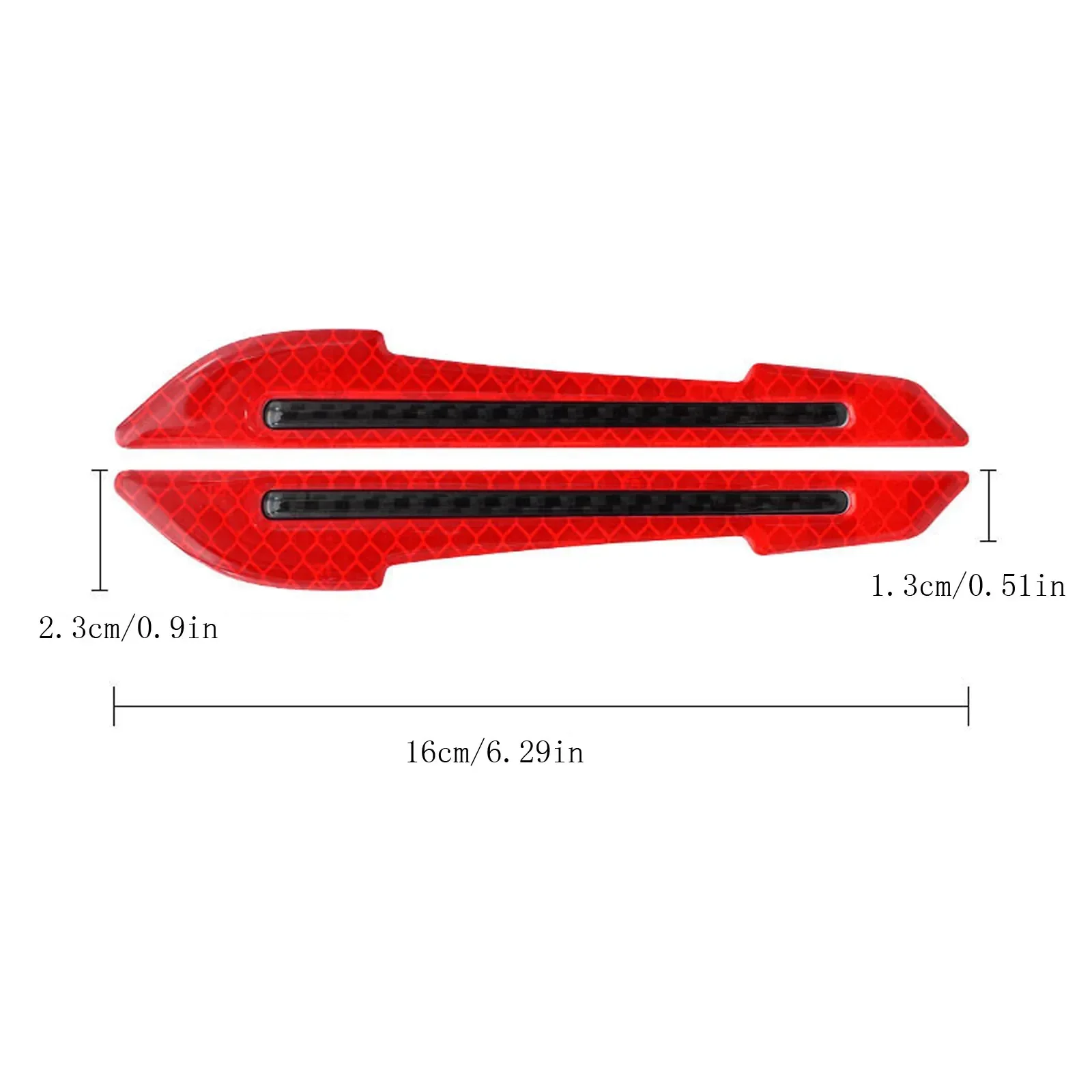 Pegatina reflectante para espejo retrovisor de coche, pegatina de advertencia de seguridad para Exterior, 2 piezas